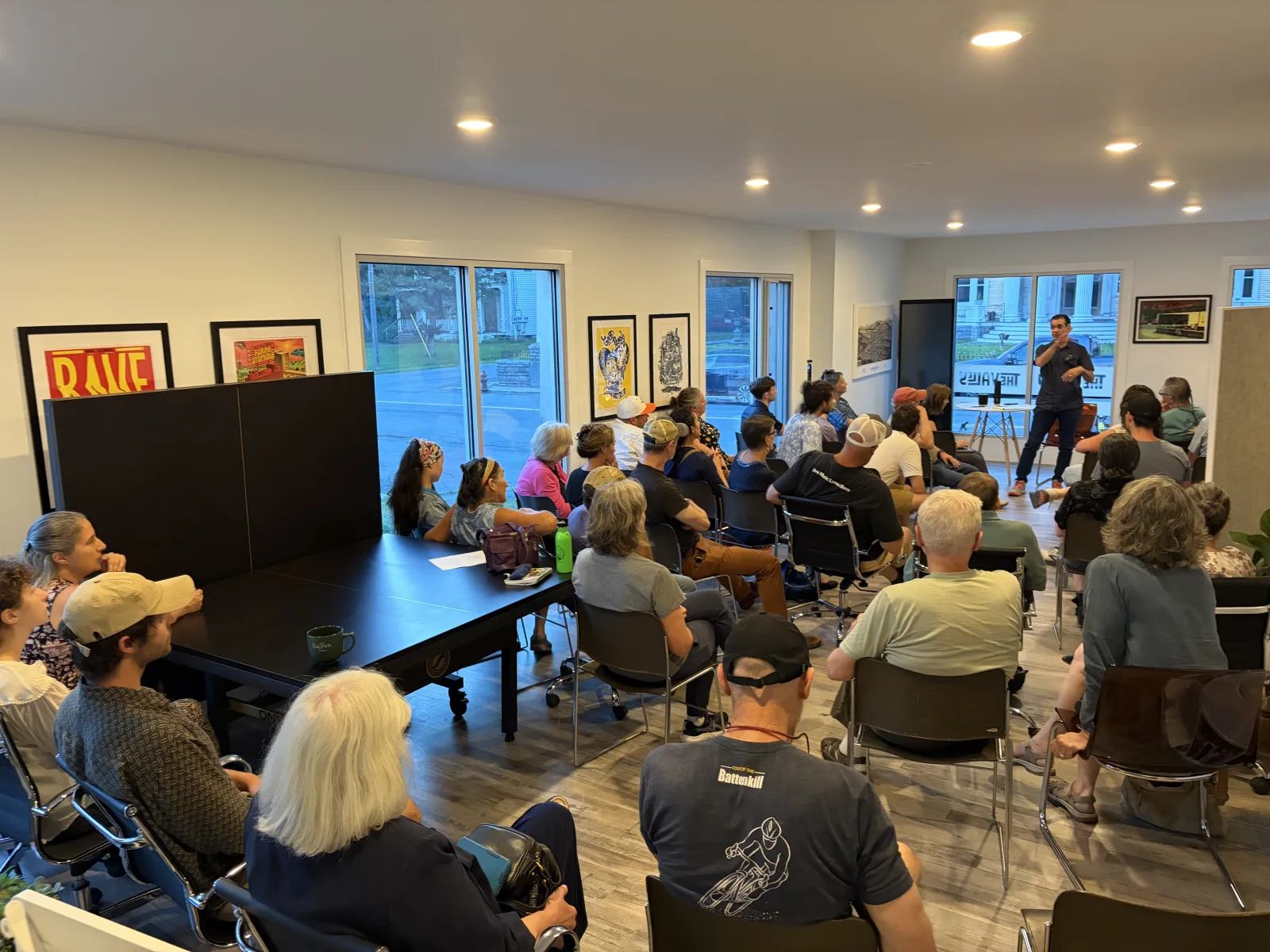 Neighbors gathered for Dan Costello’s Main Street discussion at The Valley