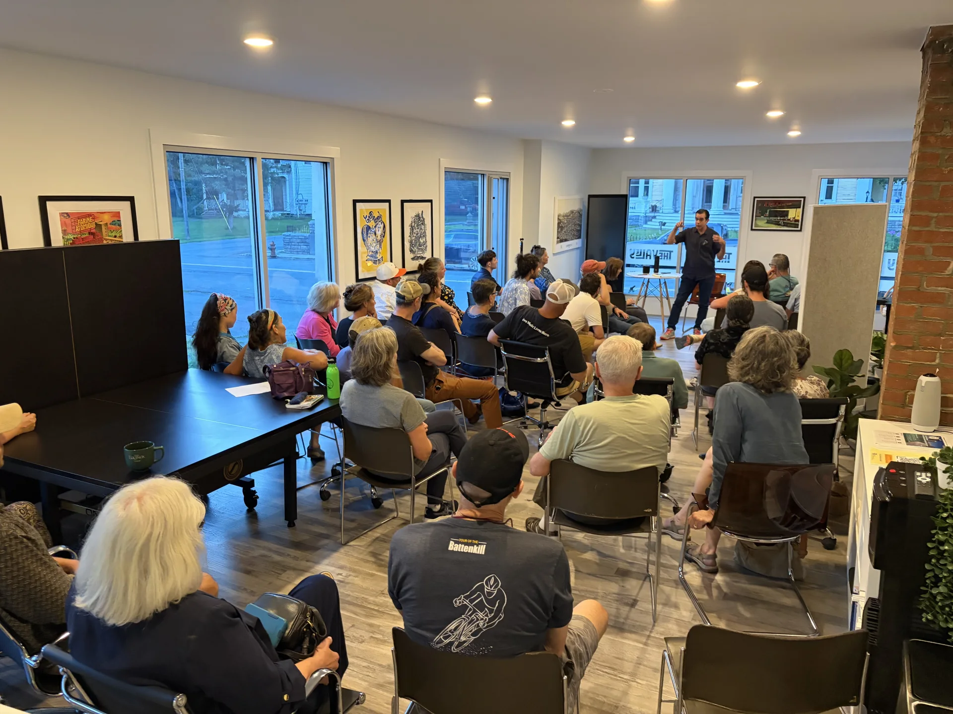 Dan Costello leading a community conversation at The Valley Hub